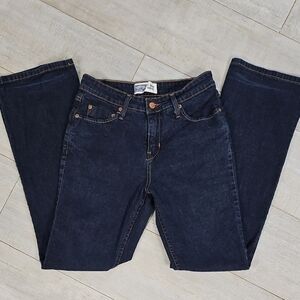 Women's Dark Indigo Straight Leg Jeans